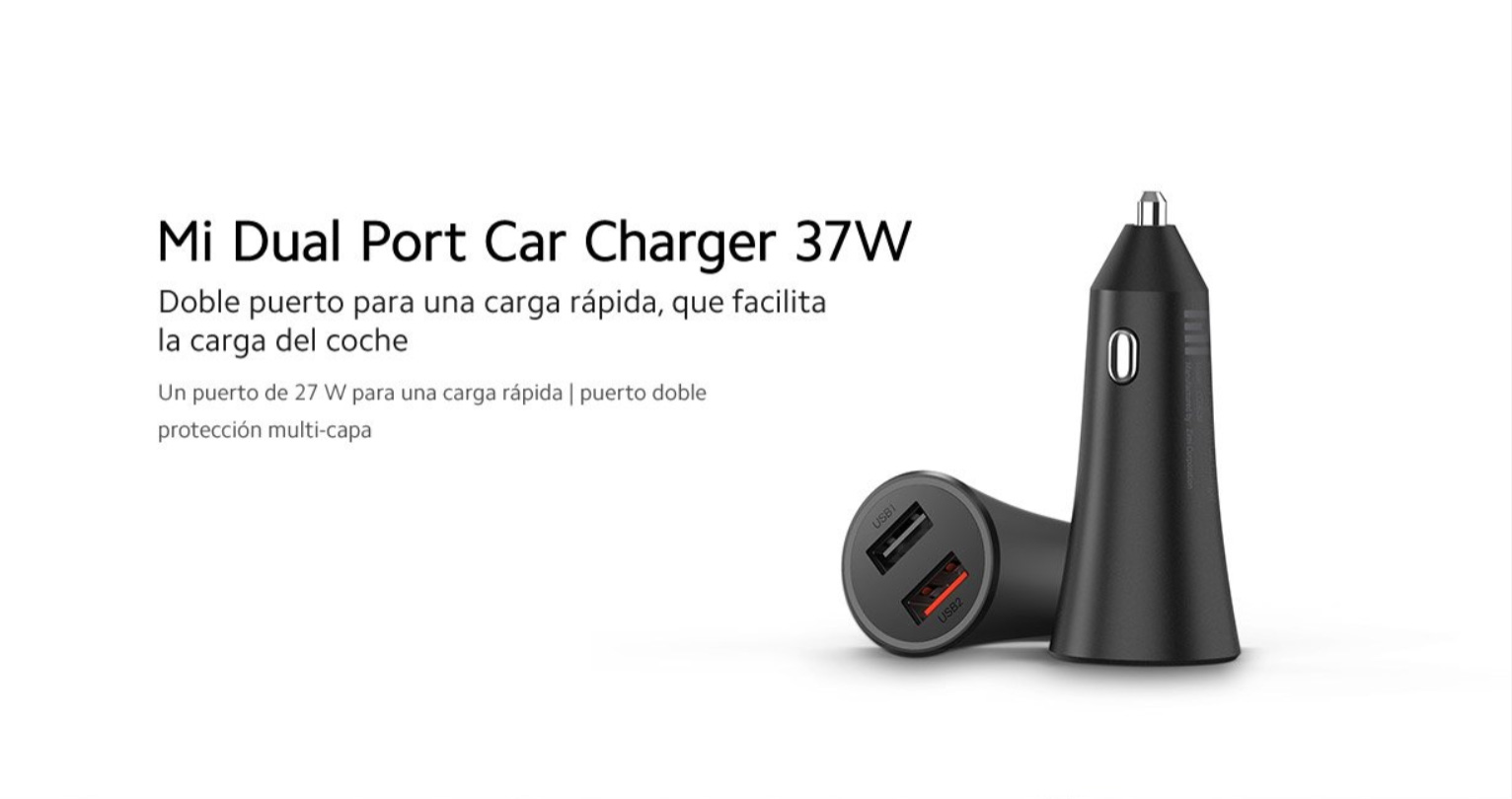 Cargador Para Auto Doble Puerto 37W - Mi Uruguay