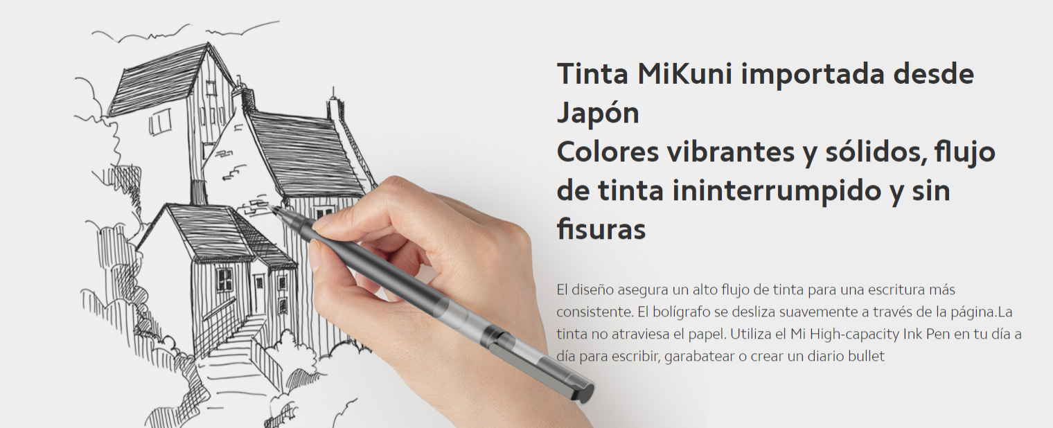 Xiaomi Mi High-Capacity Gel Pen - Bolígrafo de gel - x10