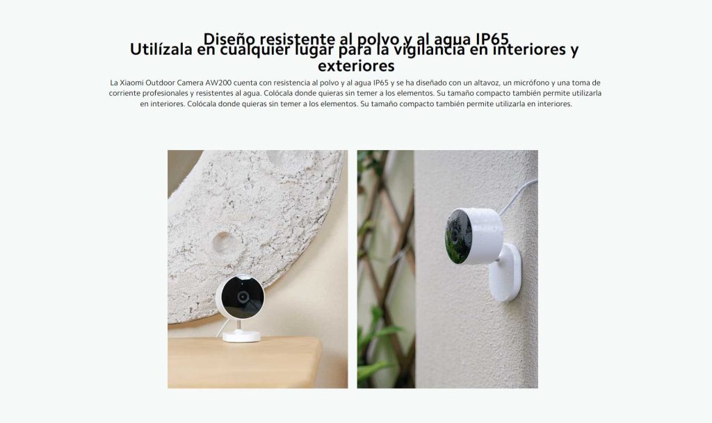 Caméra De Surveillance D'extérieur XIAOMI MI AW200 Blanc - High Tech Provider