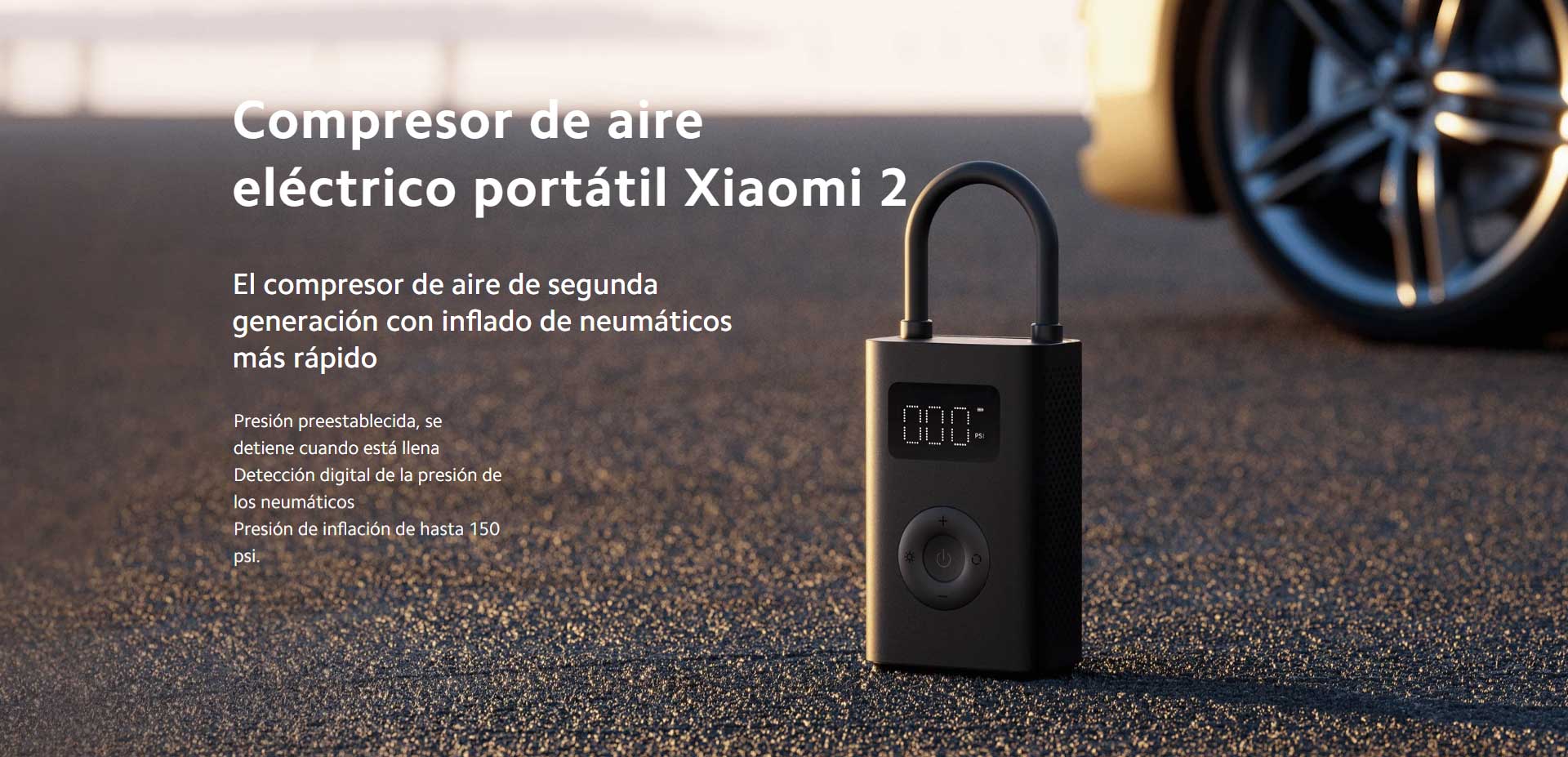 Xiaomi Compresor eléctrico de aire portátil 2 - Mi Uruguay