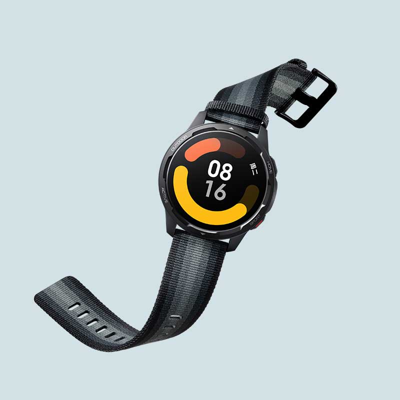 Correa tipo Velcro Tela Suave para Xiaomi Watch S1 Active GL Color Negro